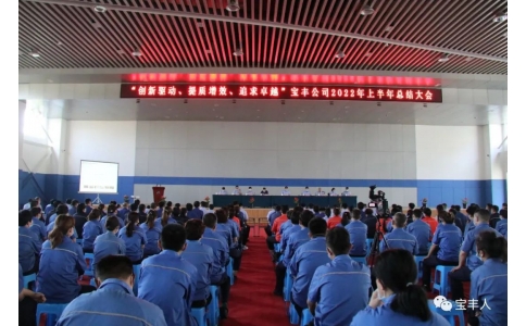 創新驅動、提質增效、追求卓越︳寶豐公司2022年上半年工作總結大會順利召開